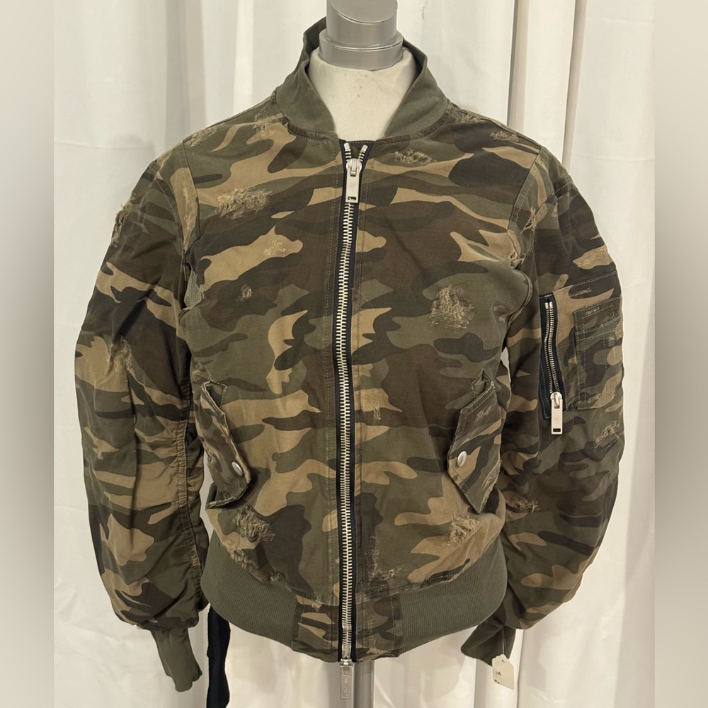 Ben Taverniti Unravel Project - bomber camouflage jacket
